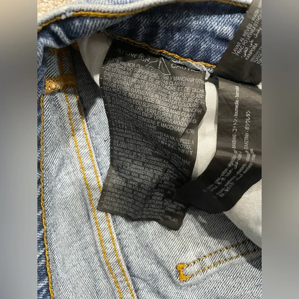 Zara Women's Straight Leg Blue Jeans - Picture 6 of 9